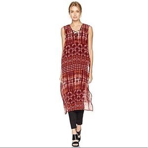 ✨BCBGeneration IndigoPatchwork DusterMahogany Red✨